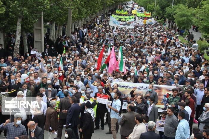 بیعت مجدد مردم شهرستان های استان تهران در روز قدس با آرمان های امام راحل