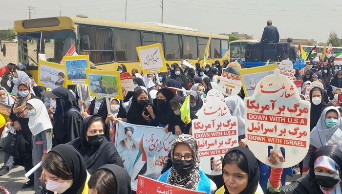 بیعت مجدد مردم شهرستان های استان تهران در روز قدس با آرمان های امام راحل