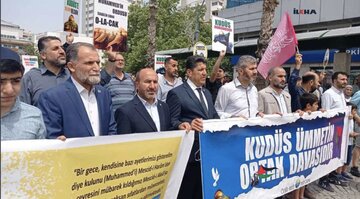 Demonstrationen zum Welt-Quds-Tag in verschiedenen Städten der Türkei
