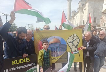Demonstrationen zum Welt-Quds-Tag in verschiedenen Städten der Türkei
