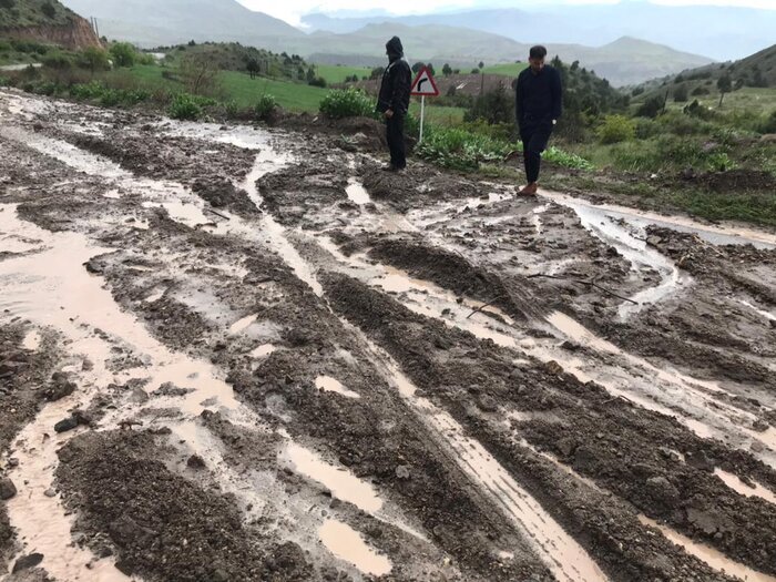 بارش رگباری باران و جاری شدن سیل در خلخال خسارات مالی برجای گذاشت