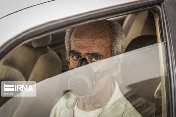 Dust storm in southwestern Iran