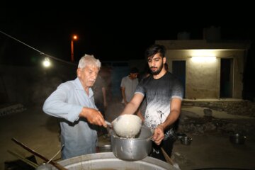 حلیم نذری در روستای سیاهو بندرعباس