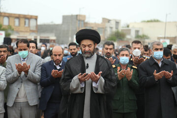 نماز عید فطر در محل شهید گاه شیخ صفی الدین اردبیلی