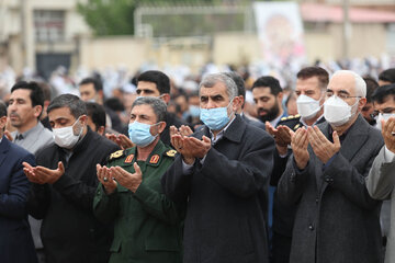 نماز عید فطر در محل شهید گاه شیخ صفی الدین اردبیلی