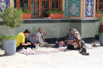 محفل مهمانان صالح بن الکاظم (ع) از جای‌جای ایران