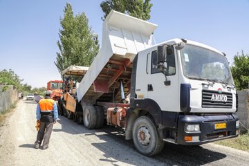 آسفالت راه روستایی آذربایجان‌غربی