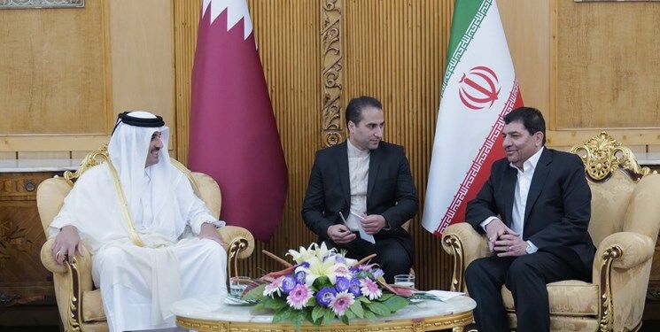 مخبر:توسعه روابط بانکی منجر به تسهیل مراودات تجار بین دو کشور می‌شود/امیر قطر: تسهیل فرآیند صدور ویزا برای تماشاگران ایرانی 
