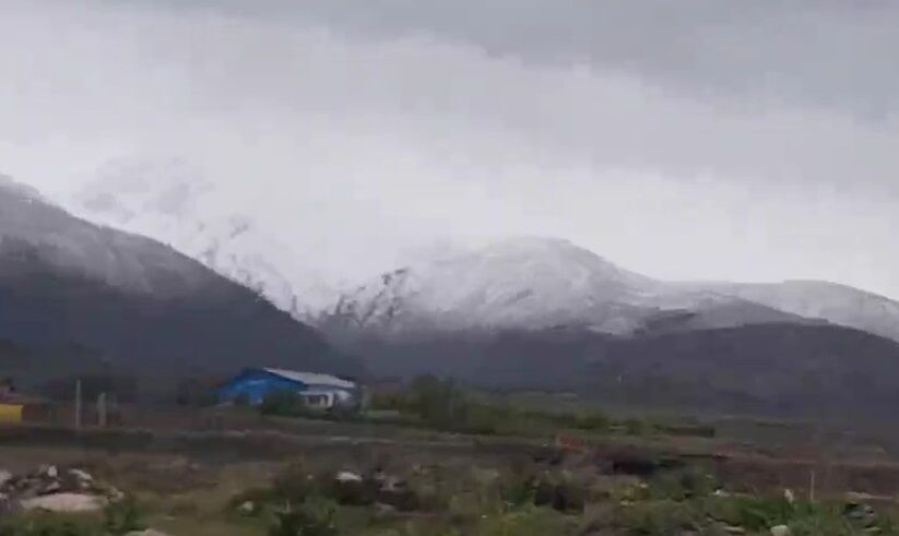 برف مناطق کوهستانی آذربایجان شرقی را سفیدپوش کرد