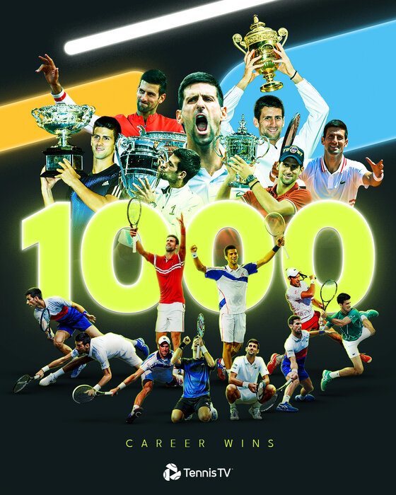 جوکوویچ به رکورد ۱۰۰۰ پیروزی رسید