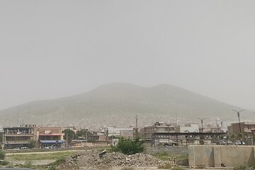 توده گرد و غبار شهرستان بانه