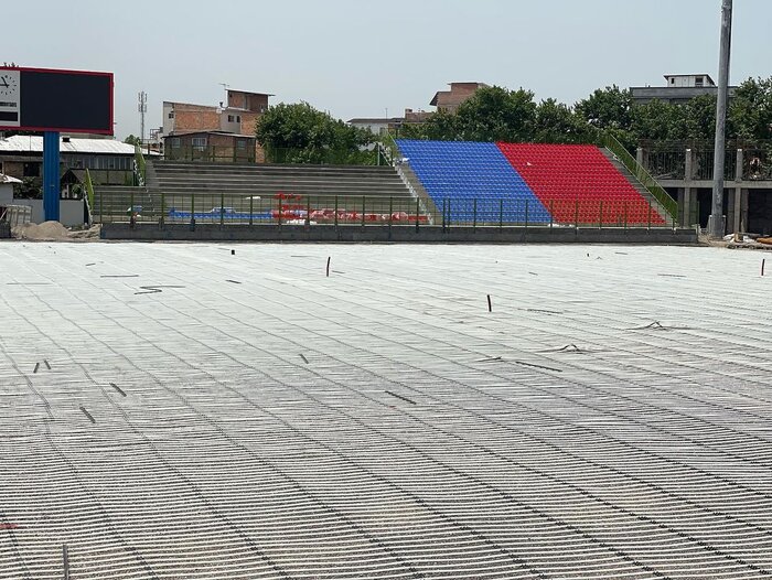 ورزشگاه شهید وطنی در آستانه مرحله کاشت بذر چمن