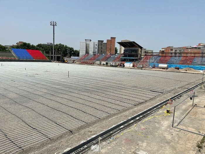 ورزشگاه شهید وطنی در آستانه مرحله کاشت بذر چمن