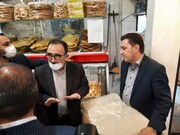 استاندار خراسان رضوی از چند نانوایی در سطح و حاشیه شهر مشهد بازدید کرد