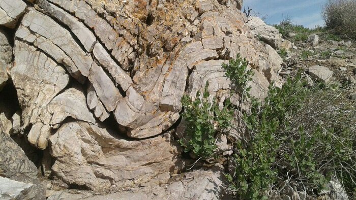 چین خوردگی زیبا در گردنه طبس سبزوار