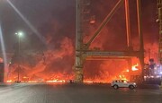 اندلاع حريق كبير اثر انفجار سيارة وسط "تل أبيب"