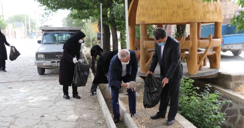 محوطه میراث‌ جهانی قنات ابراهیم‌آباد اراک از زباله پاکسازی شد