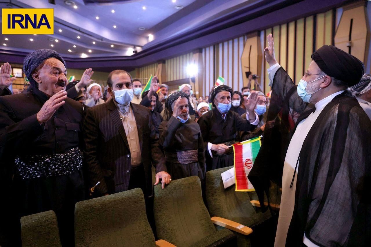 ابراهیم در موقعیت مهدی / میهمان نوازی مرزبانان تُرک و کُرد از رئیس جمهور
