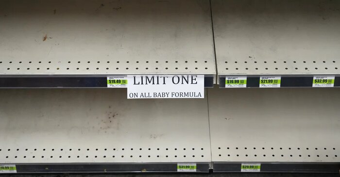 بحران ملی در آمریکا؛ بایدن برای تامین شیرخشک نوزادان دست و پا میزند