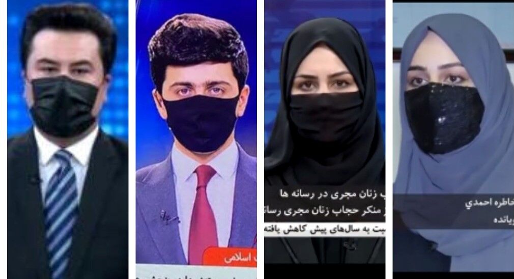  اعتراض نمادین روزنامه نگاران افغان به محدودیت های طالبان برای خبرنگاران زن
