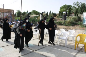 صبحگاه مشترک درپارک موزه دفاع مقدس سمنان