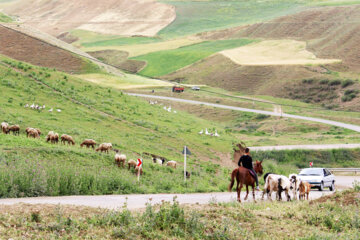 Nature printanière du district Moran de la ville de Garmi au nord-ouest de l’Iran