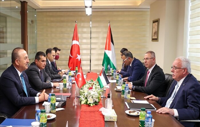 وزیر خارجه ترکیه پس از ۱۵ سال به فلسطین اشغالی سفر کرد 