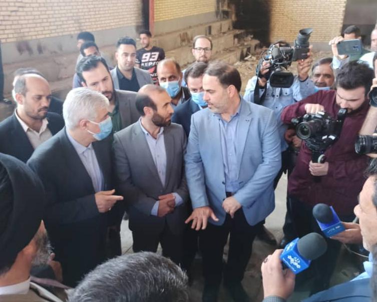 بازدید وزیر ورزش و جوانان از سالن ورزشی طلاییه بومهن