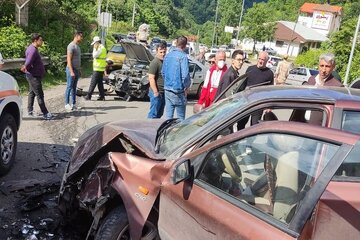 سه سانحه رانندگی در محور آستارا-اردبیل ۱۰ مصدوم برجا گذاشت