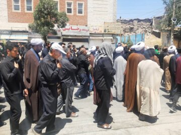 آئین عزاداری مردم کرمانشاه در سالروز شهادت حضرت امام جعفر صادق (ع)