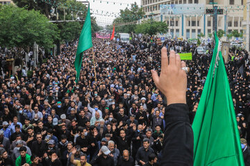 تشیع شهید دوران دفاع مقدس در روز شهادت امام جعفر صادق (ع) در مشهد