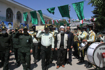 تشییع و تدفین پیکر پاک دو شهید گمنام در چالوس