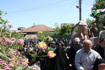 تشییع و تدفین پیکر پاک دو شهید گمنام در چالوس