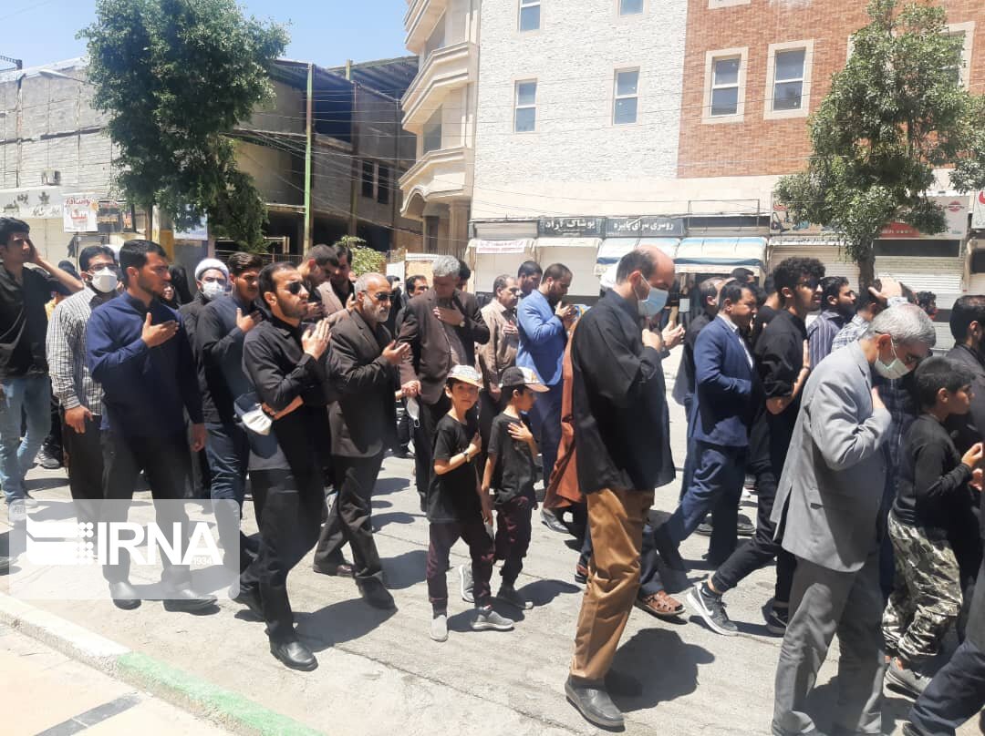 آئین عزاداری شهادت امام جعفر صادق (ع) در کرمانشاه برگزار شد