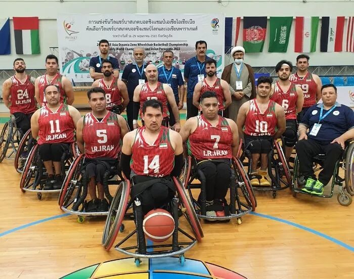 Iran national wheelchair basketballers in finals of Asia Oceania Zone Championship