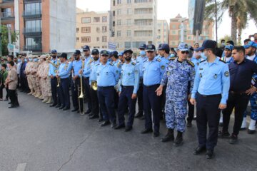 پیکرشهید گمنام در استانداری هرمزگان به خاک سپرده شد