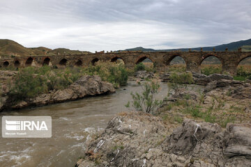 Historical Khoda Afarin bridges in northeast Iran