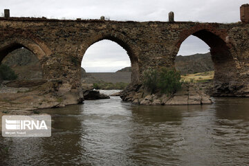 Historical Khoda Afarin bridges in northeast Iran