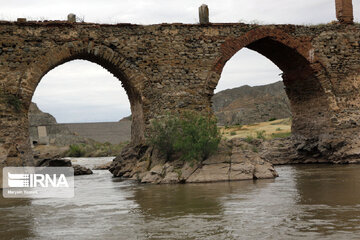 Historical Khoda Afarin bridges in northeast Iran