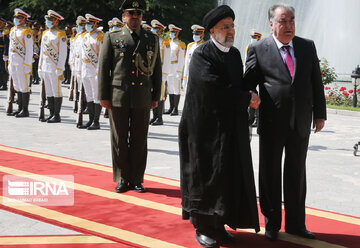 Tajikistan President's official reception ceremony Tehran