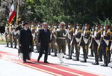 Tajikistan President's official reception ceremony Tehran