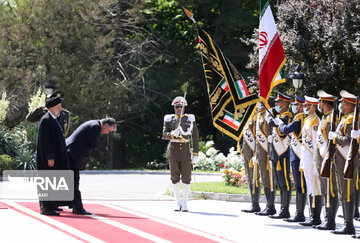 Tajikistan President's official reception ceremony Tehran