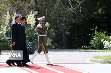 Tajikistan President's official reception ceremony Tehran