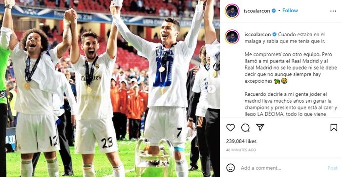 خداحافظی ایسکو با رئال و کنایه جالب به امباپه