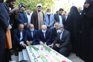 رییس مجلس به مقام شامخ شهدای شهرستان نهاوند ادای احترام کرد