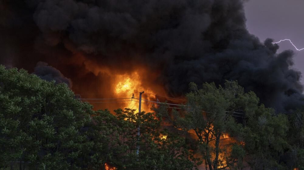 آتش سوزی کارخانه مواد شیمیایی در نبراسکای آمریکا