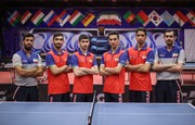 ایرانی لڑکوں کی ٹیبل ٹینس ٹیم وسطی ایشیائی مقابلوں کی چیمپئن بن گئی
