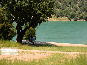 Barrage Shah Qasim dans le sud-ouest de l'Iran