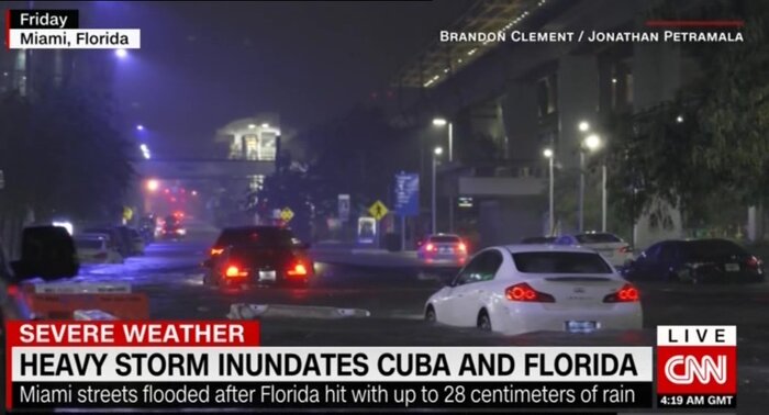 توفان در کوبا؛ یک کشته همراه با خاموشی برق ۵۰ هزار مشترک