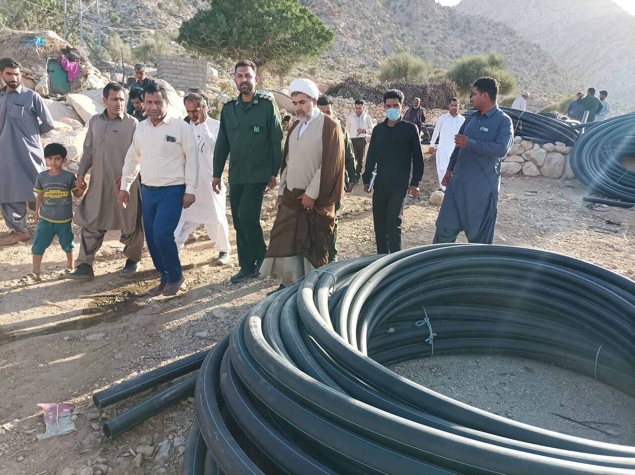 عملیات اجرایی یک طرح آبرسانی روستایی در ریگان آغاز شد